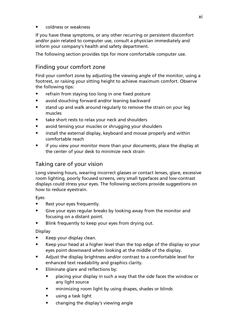 Acer Aspire 5920G User Manual | Page 11 / 120