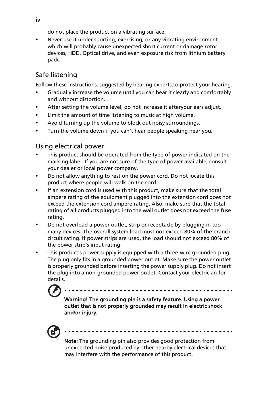 Acer Aspire E700 User Manual | Page 4 / 30