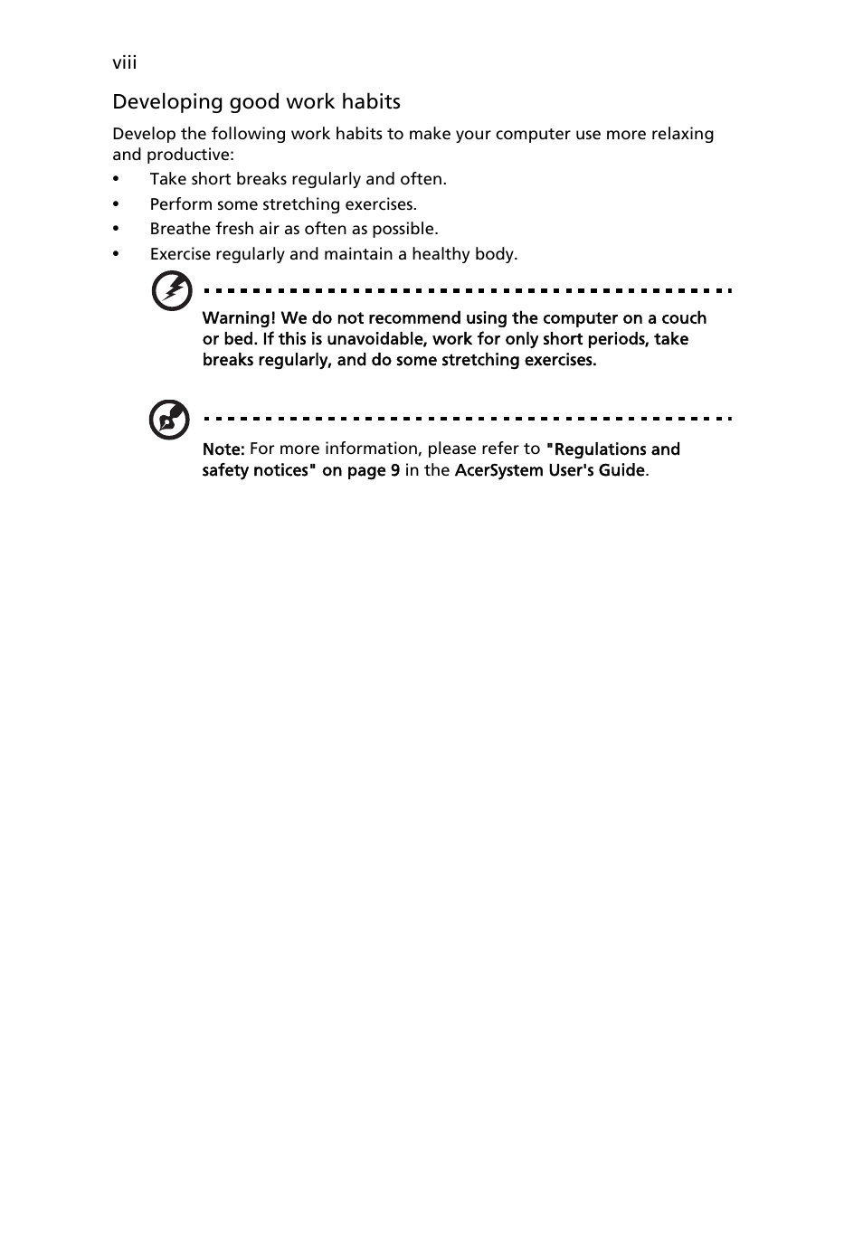 Acer Aspire E700 User Manual | Page 8 / 30