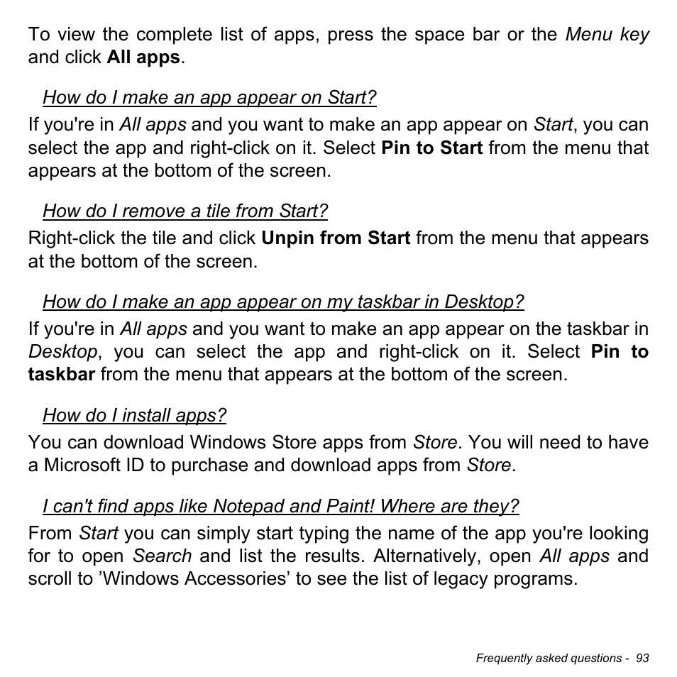 Acer Aspire E1-430P User Manual | Page 93 / 103