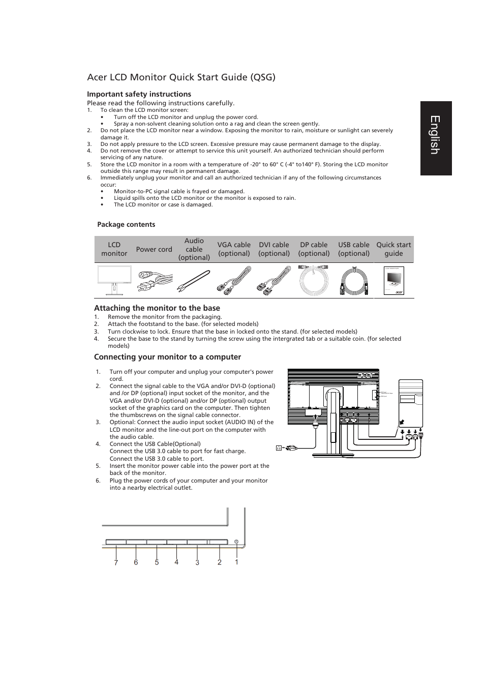 Acer B276HL User Manual | 3 pages