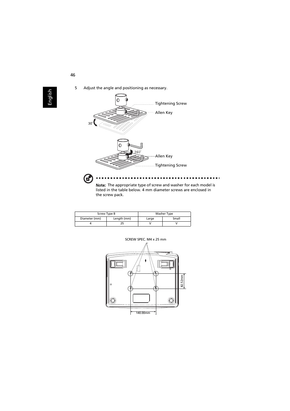 En gl ish | Acer P7605 User Manual | Page 56 / 67