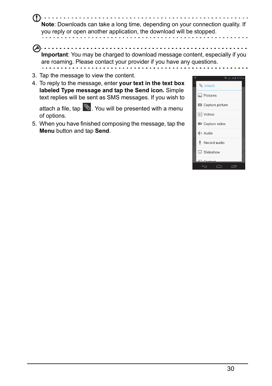 Acer V360 User Manual | Page 30 / 71