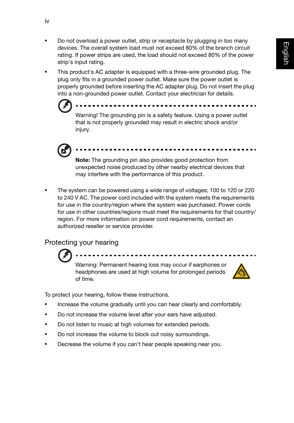 Acer TravelMate P245-MG User Manual | Page 4 / 87