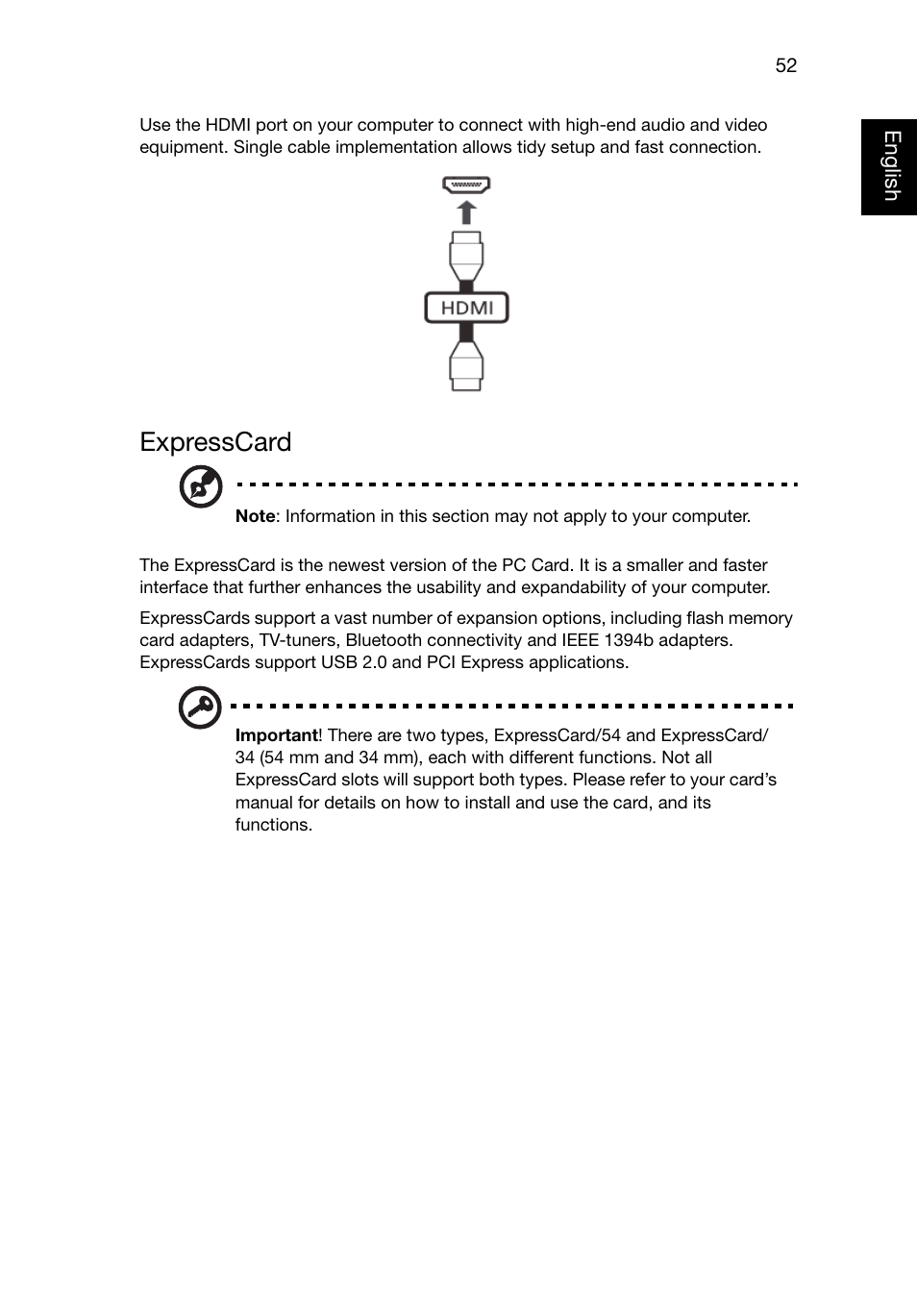 Expresscard | Acer TravelMate P245-MG User Manual | Page 71 / 87