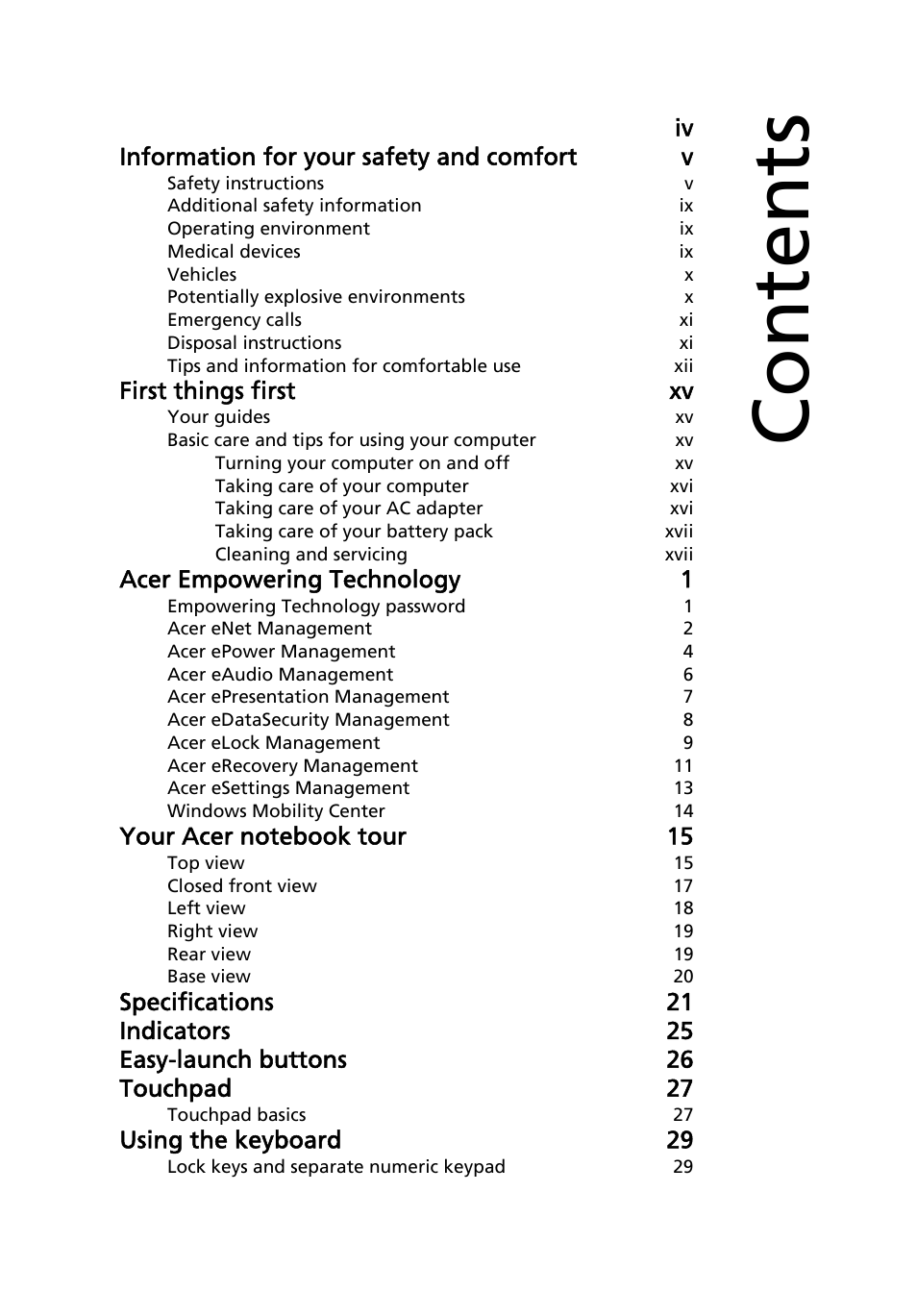 Acer Aspire 7520 User Manual | Page 16 / 119