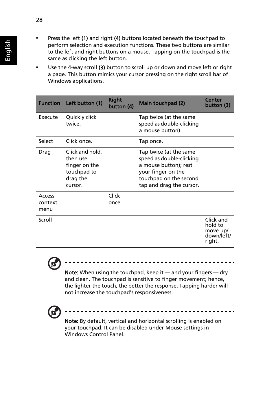 English | Acer Aspire 7520 User Manual | Page 48 / 119