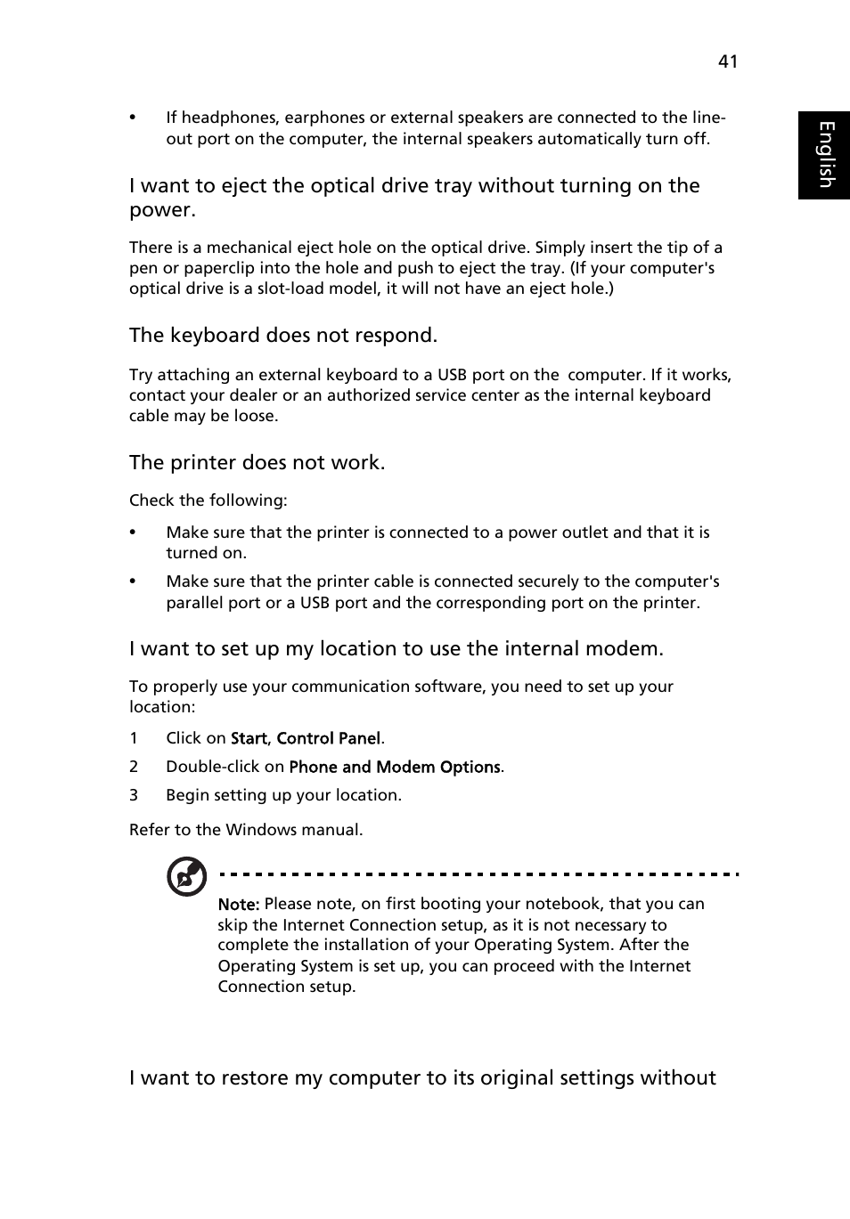 Acer Aspire 7520 User Manual | Page 61 / 119