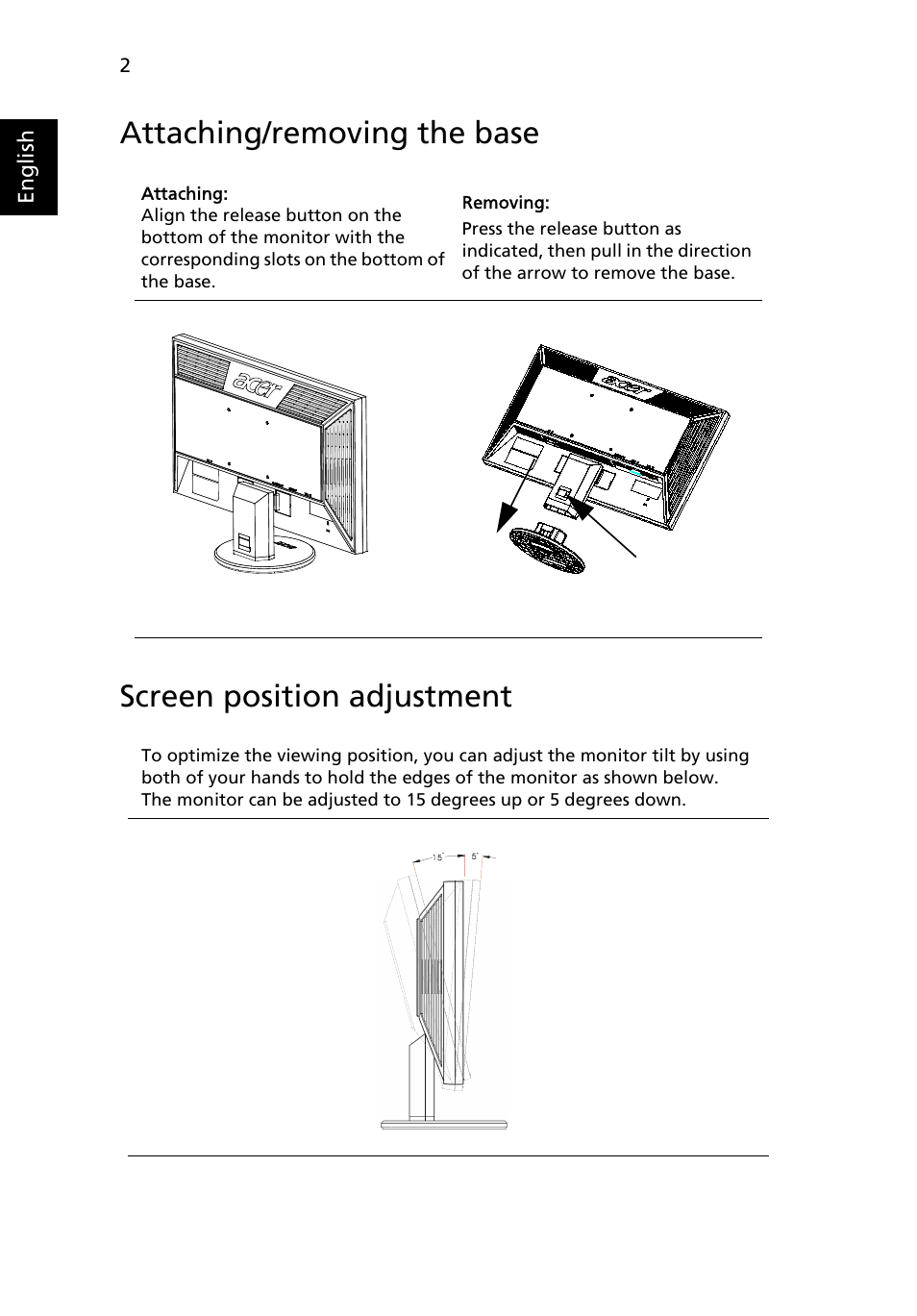 Acer V203HV User Manual | Page 16 / 28