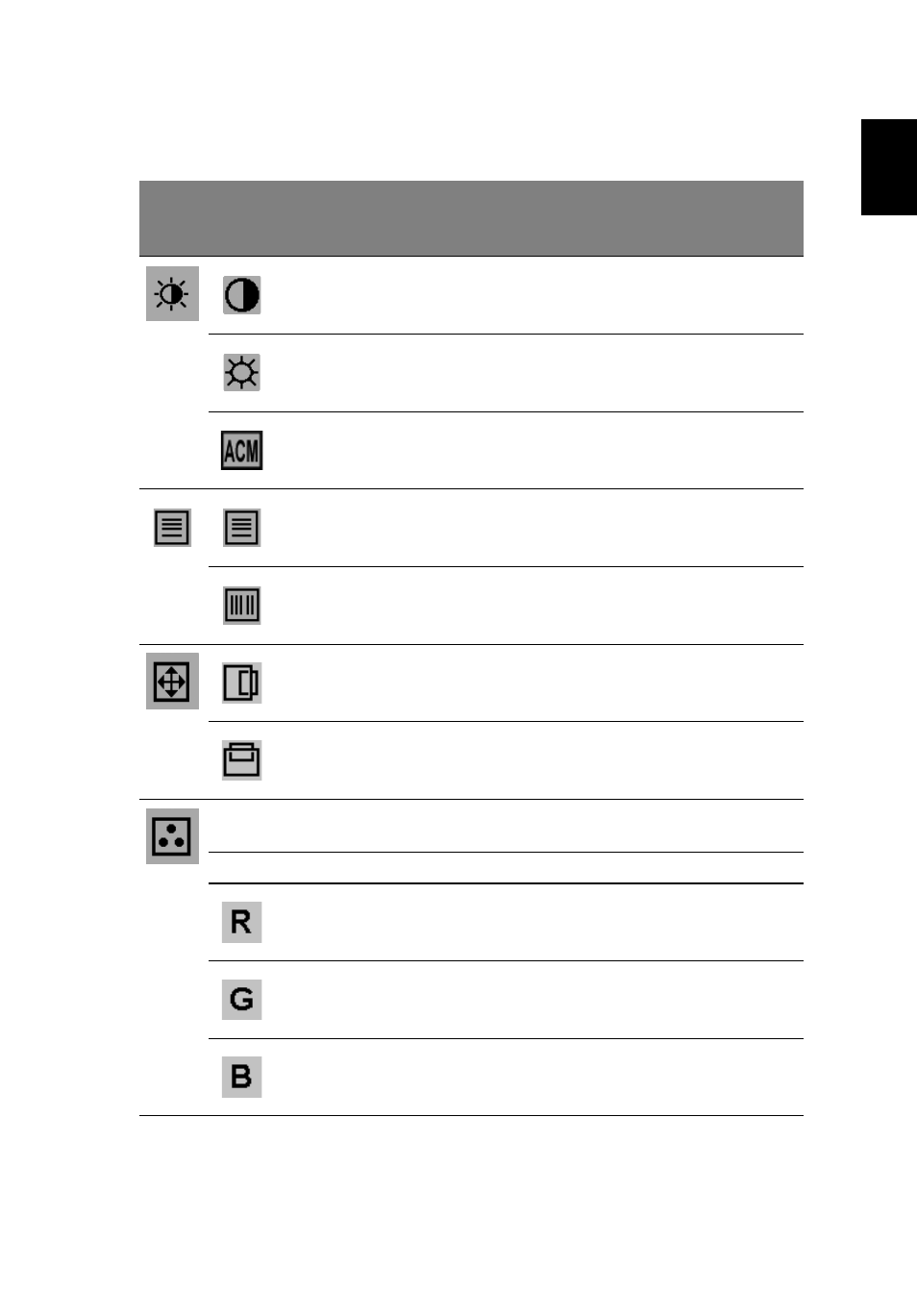 User, Acer | Acer V173 User Manual | Page 25 / 28