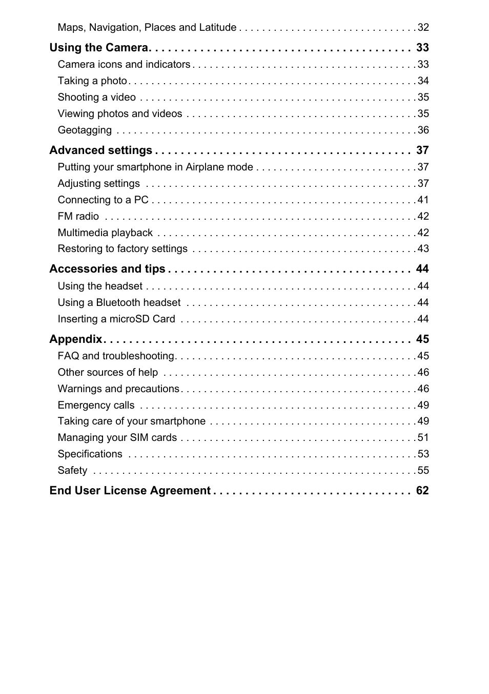 Acer Z120 User Manual | Page 4 / 63