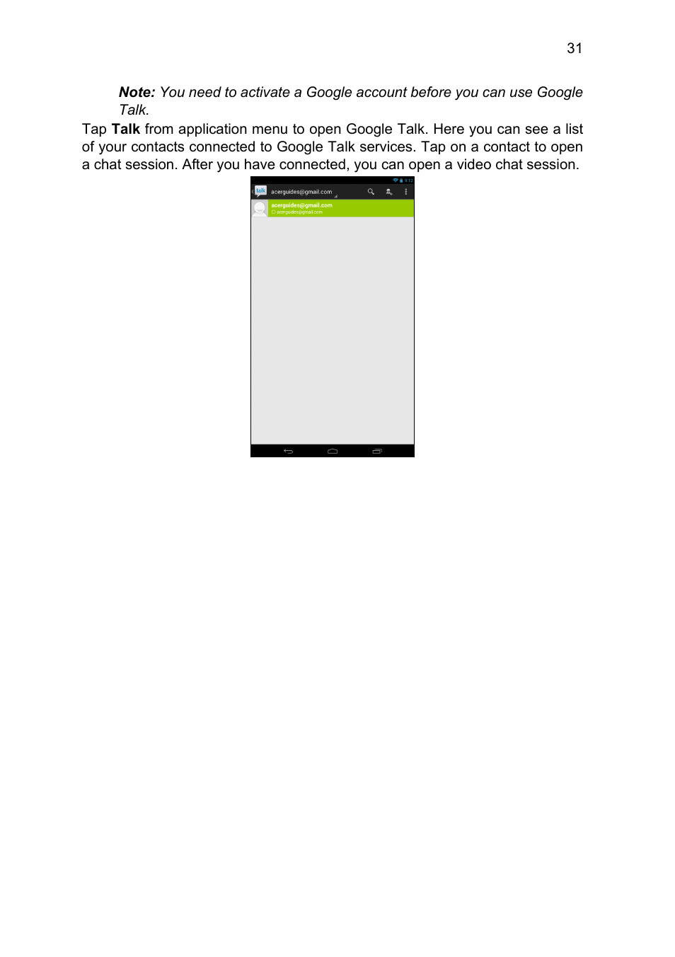 Acer A1-810 User Manual | Page 31 / 53