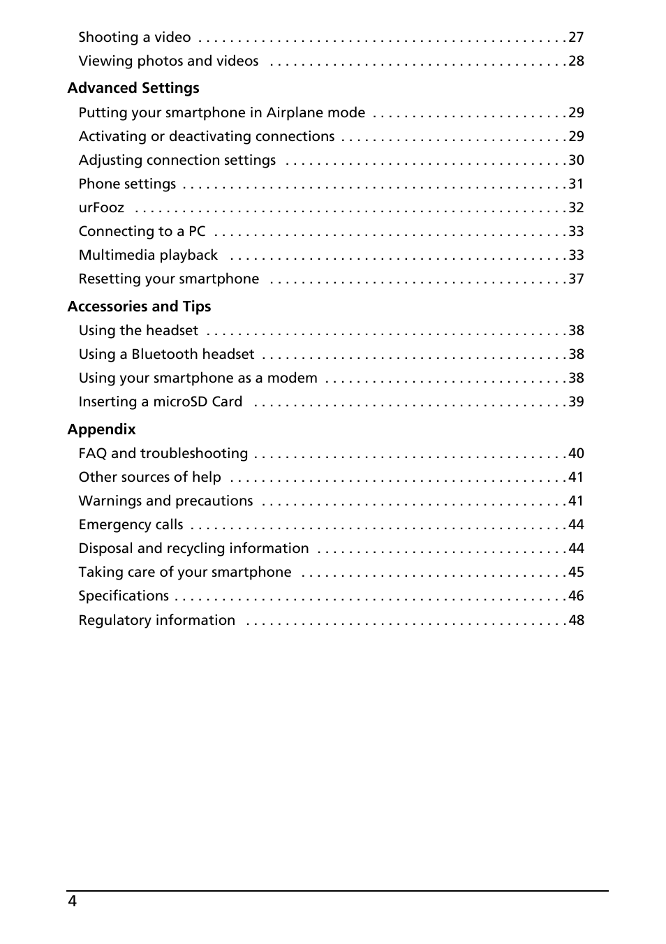 Acer Liquid E User Manual | Page 6 / 57