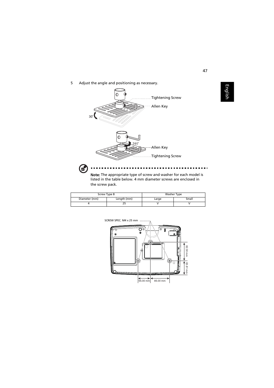 English | Acer X113H User Manual | Page 57 / 70