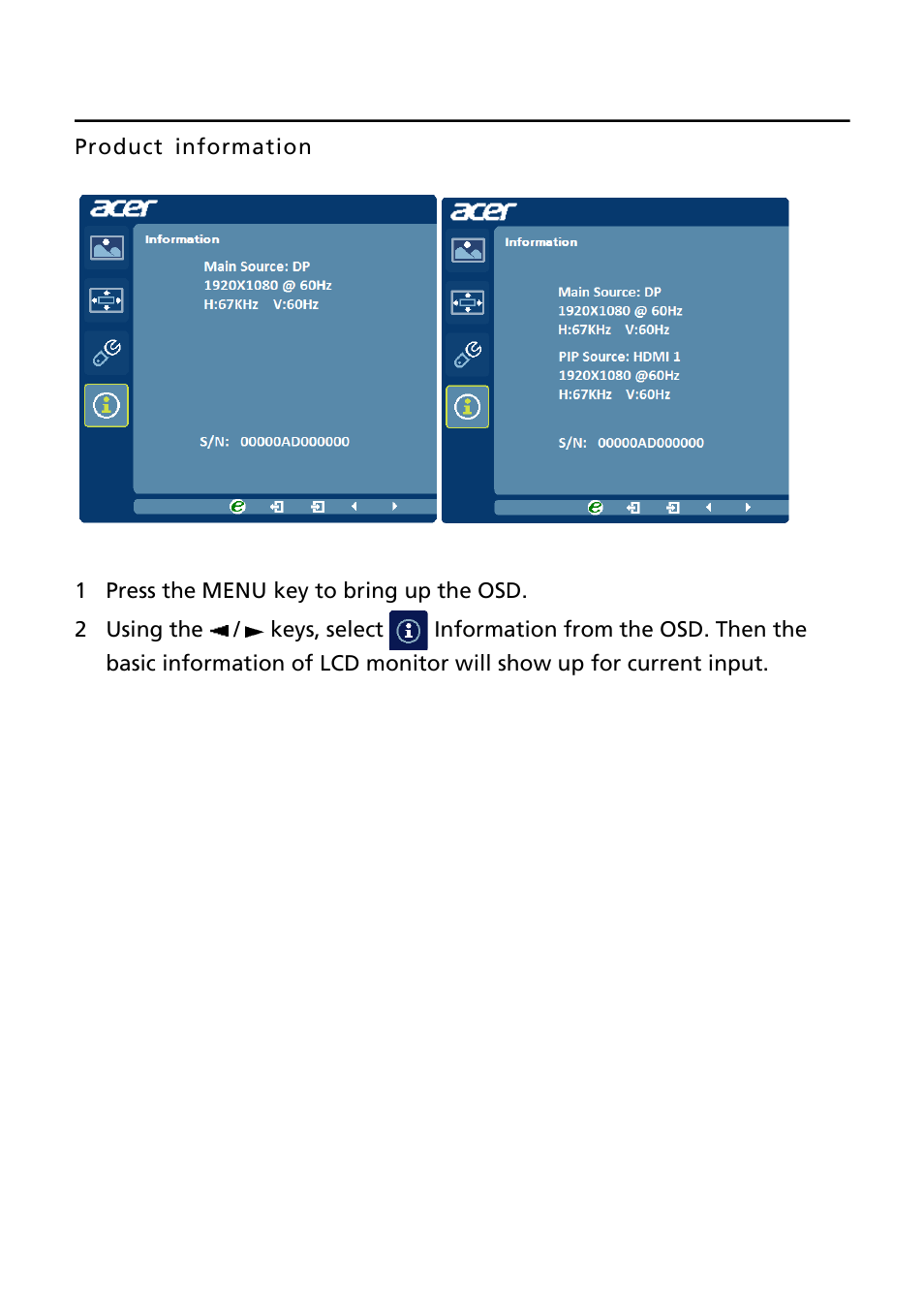 Acer B296CL User Manual | Page 27 / 28