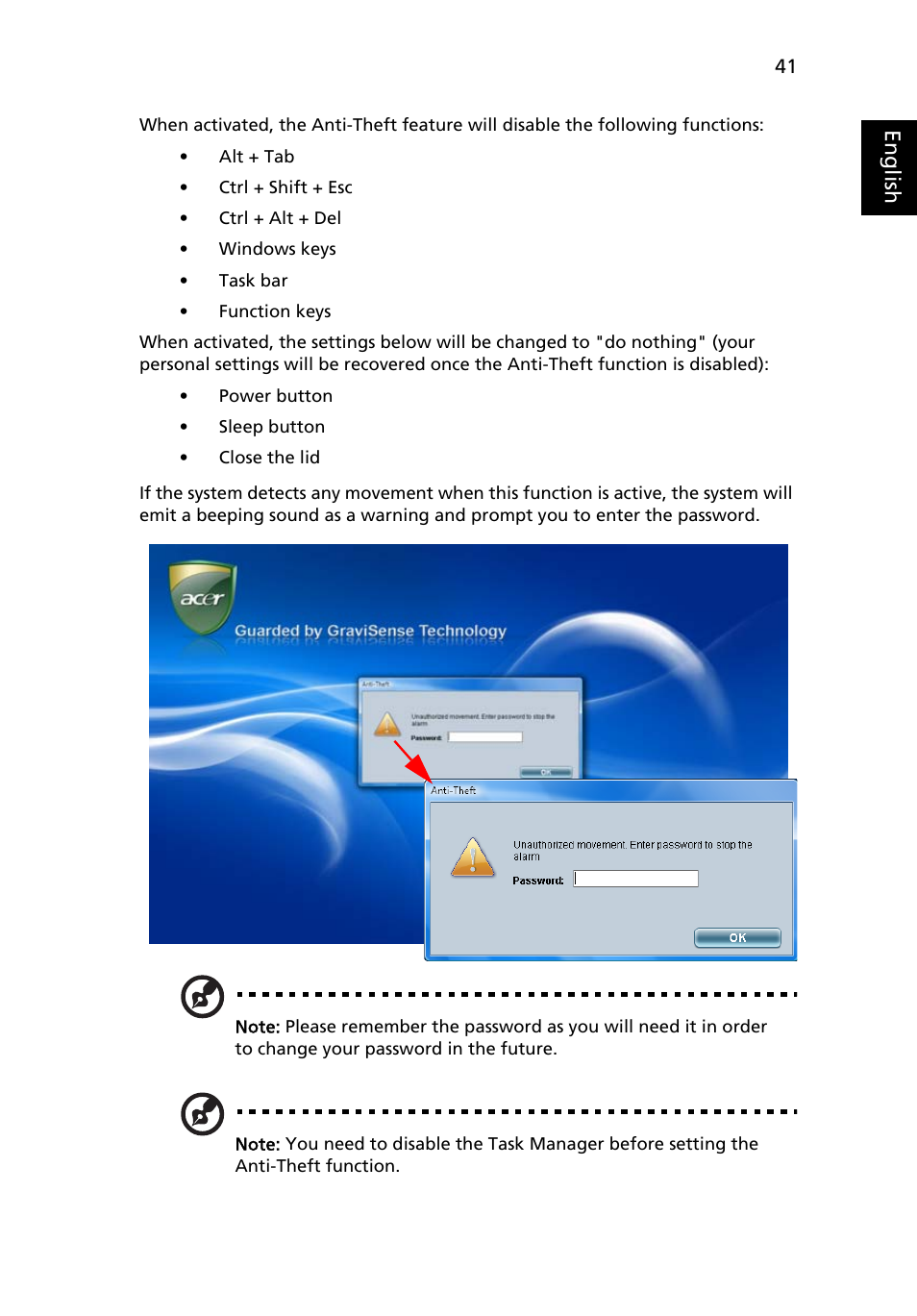 Eng lis h | Acer TravelMate 8200 User Manual | Page 59 / 107