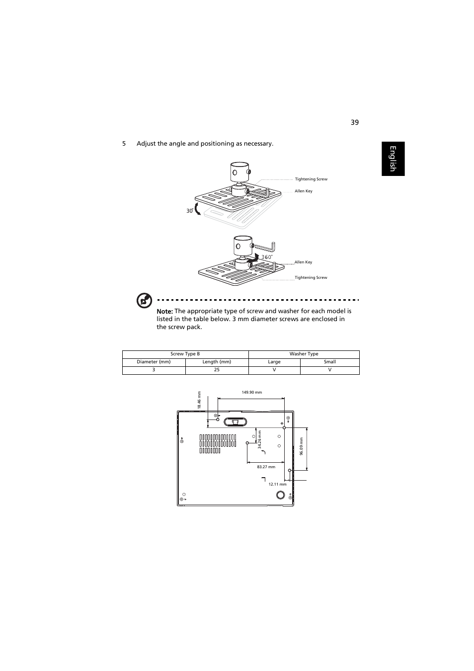 English | Acer S1212 User Manual | Page 49 / 60