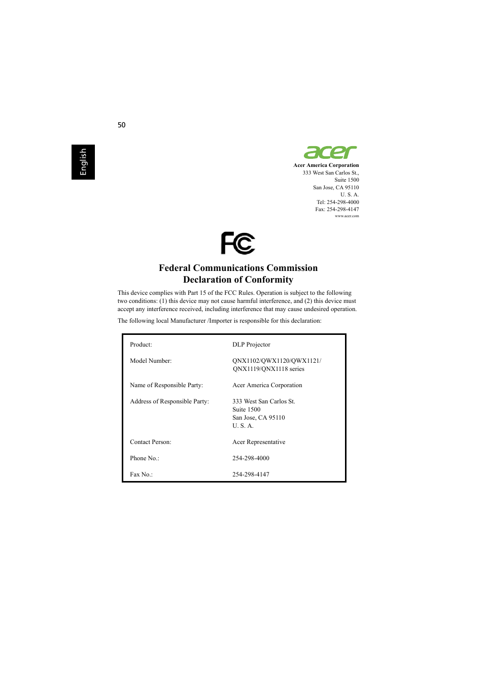 Acer S1212 User Manual | Page 60 / 60