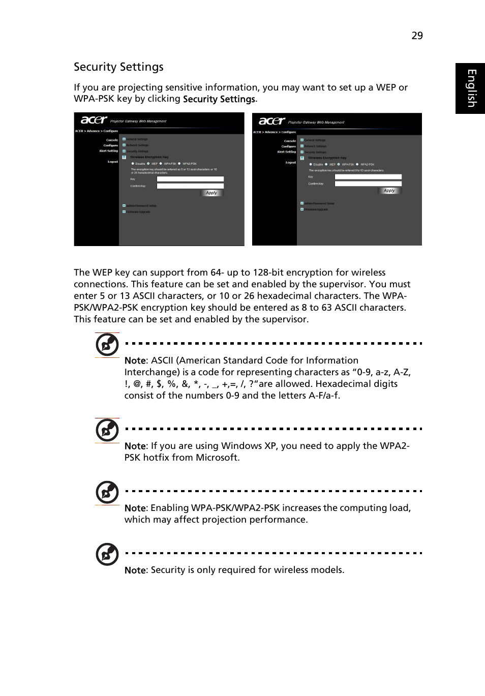 Acer P1201B User Manual | Page 29 / 52