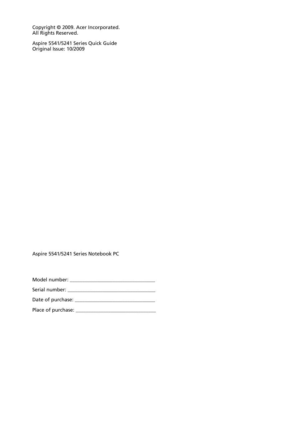 Acer Aspire 5541G User Manual | Page 2 / 11