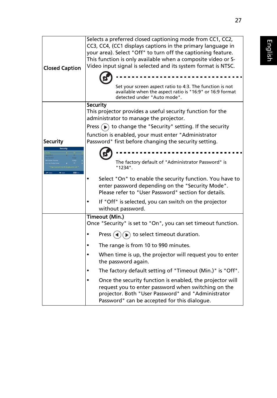 Acer S5201 User Manual | Page 37 / 65