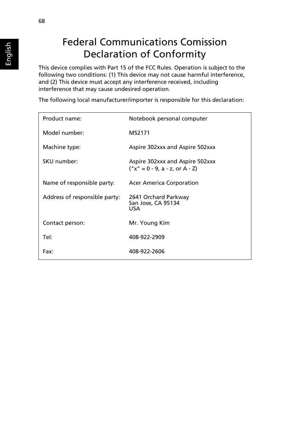 Acer Aspire 5020 User Manual | Page 78 / 81
