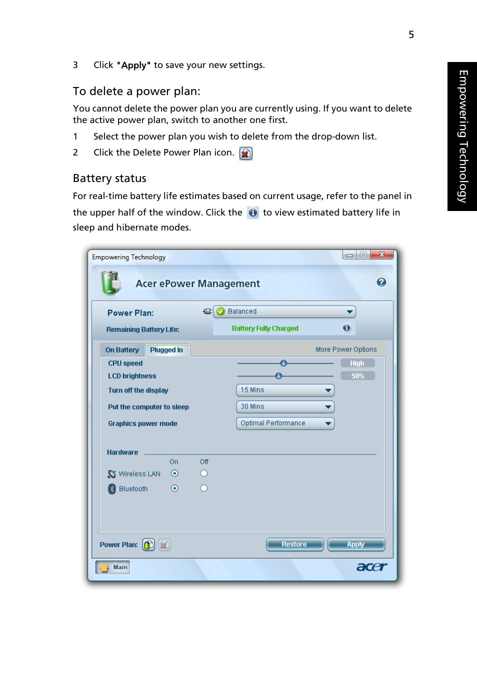 Acer Ferrari 1100 User Manual | Page 27 / 112