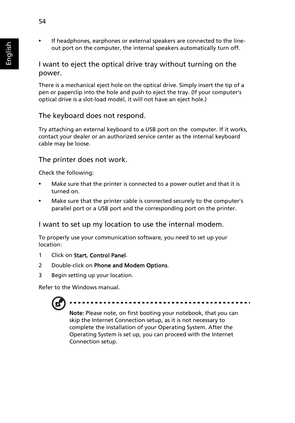 Acer Ferrari 1100 User Manual | Page 74 / 112