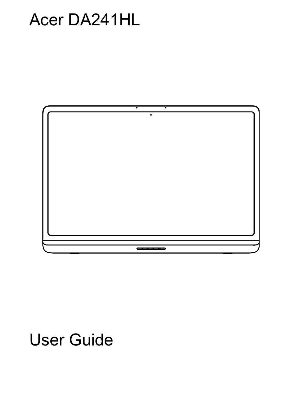 Acer DA241HL User Manual | 35 pages