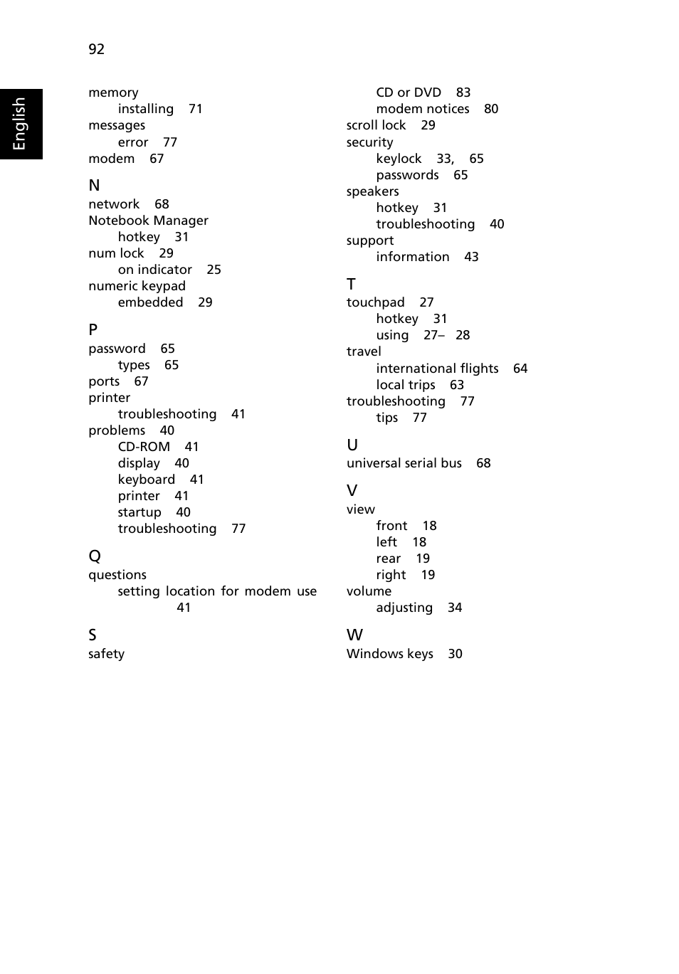 Acer Aspire 4310 User Manual | Page 112 / 112