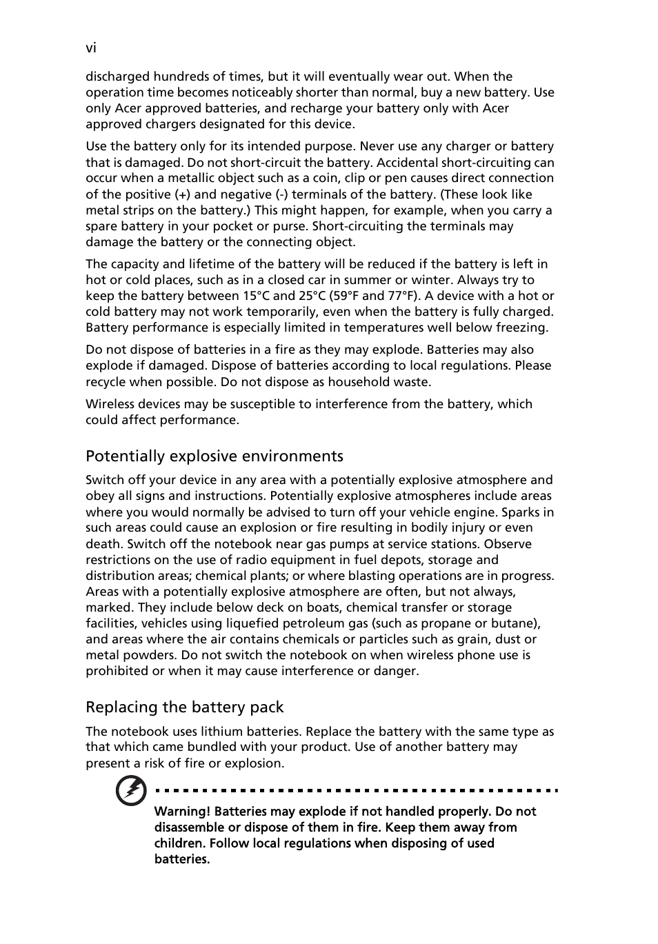 Acer Aspire 4310 User Manual | Page 6 / 112