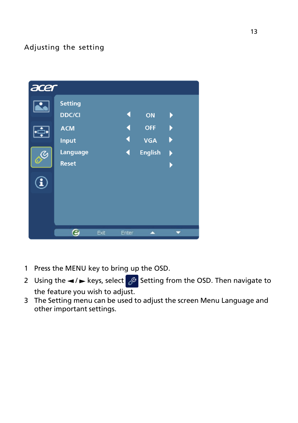 Acer FT200HQL User Manual | Page 25 / 30
