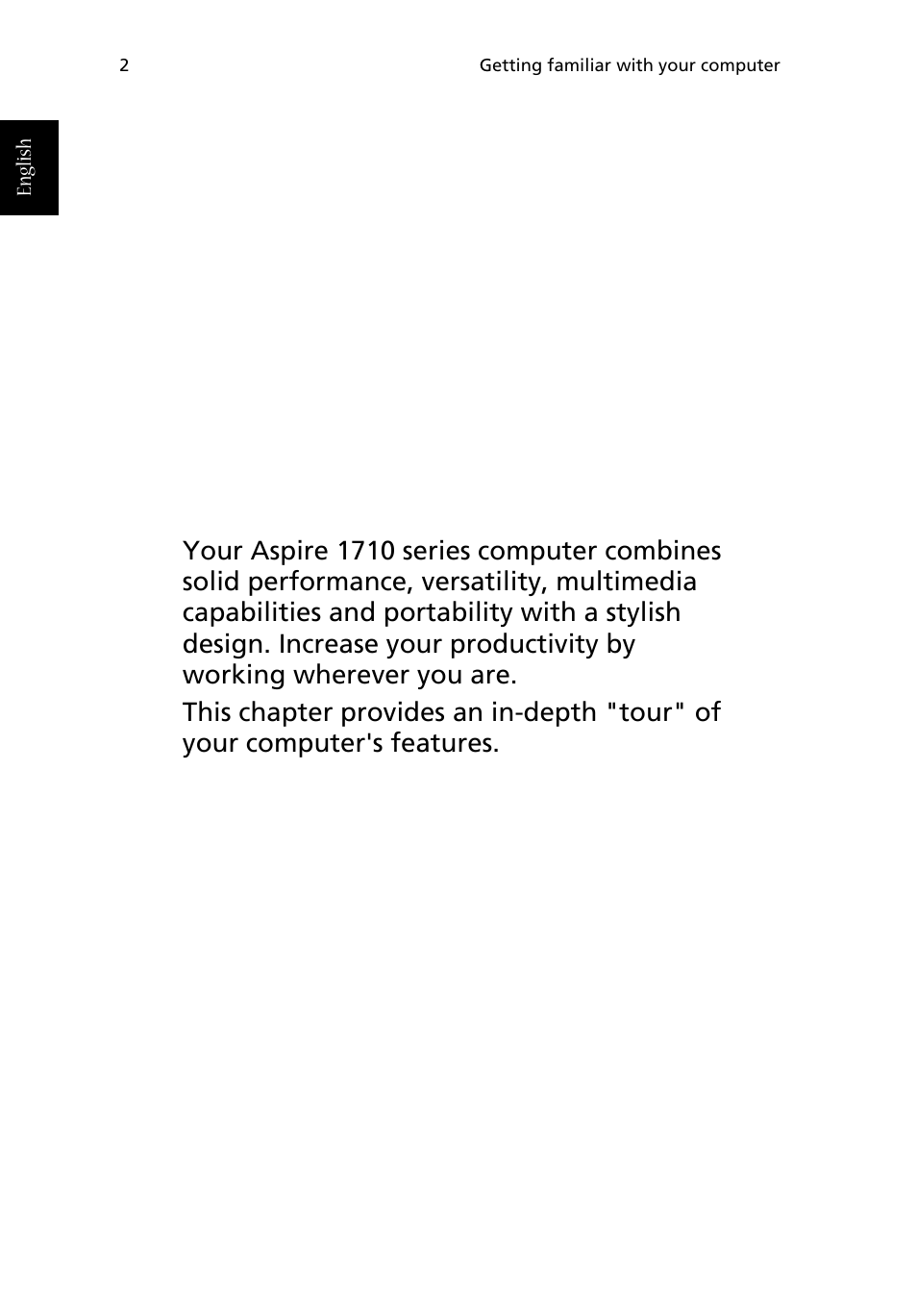 Acer Aspire 1710 User Manual | Page 12 / 106