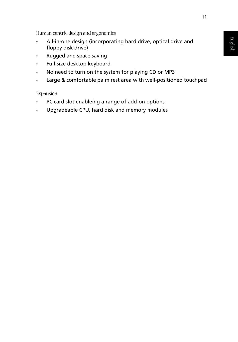 Acer Aspire 1710 User Manual | Page 21 / 106