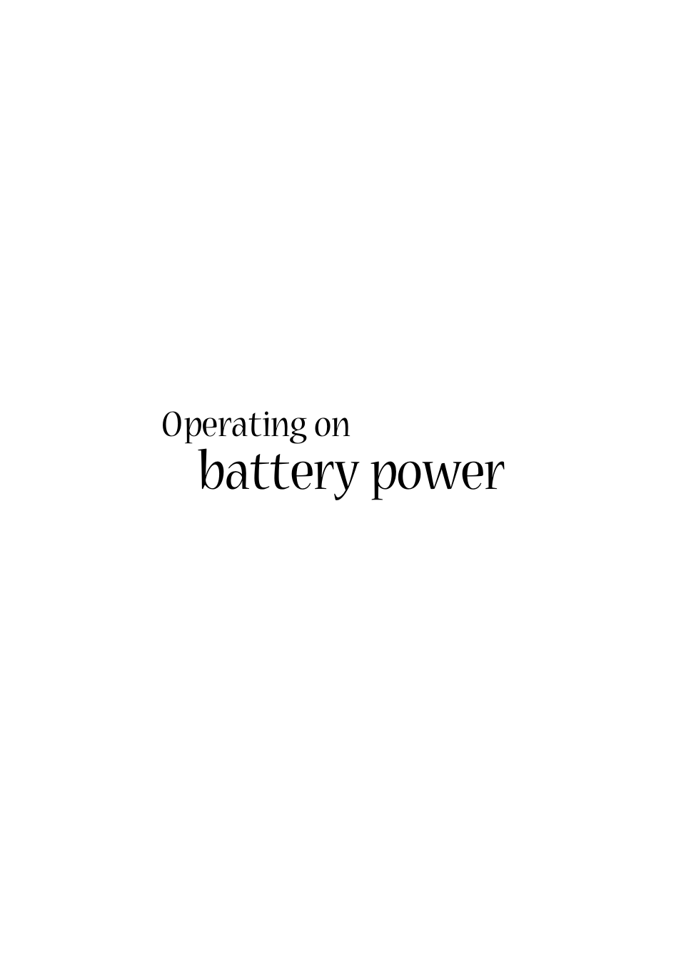 Operating on battery power, Battery power | Acer Aspire 1710 User Manual | Page 43 / 106