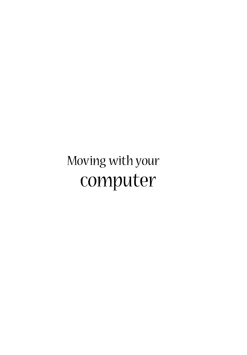 Moving with your computer, Computer | Acer Aspire 1710 User Manual | Page 65 / 106