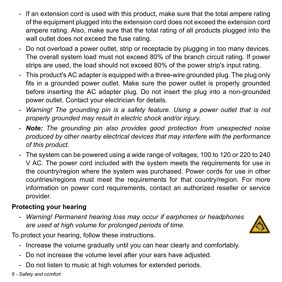 Acer Aspire E1-422G User Manual | Page 6 / 103