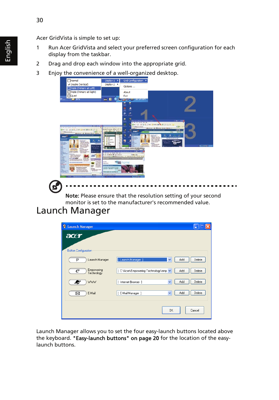 Launch manager | Acer Aspire 5510 User Manual | Page 40 / 96