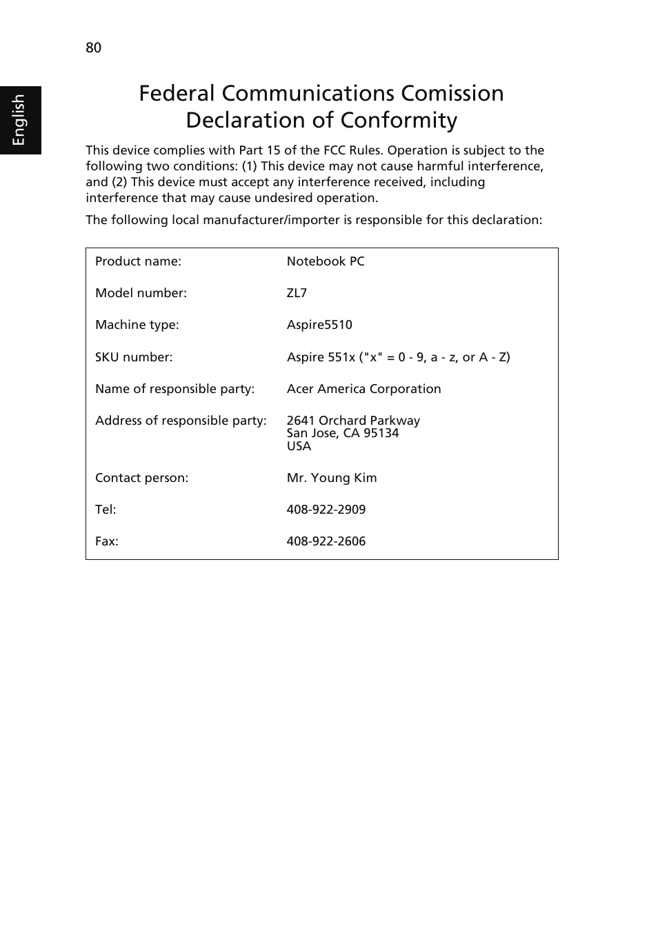 Acer Aspire 5510 User Manual | Page 93 / 96