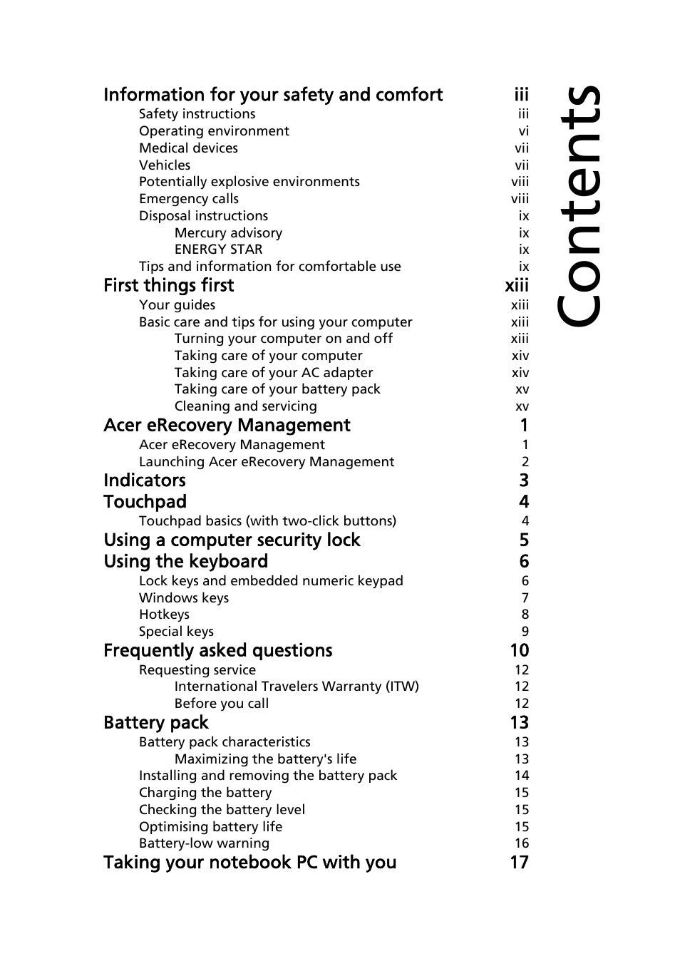 Acer AO751h User Manual | Page 17 / 52