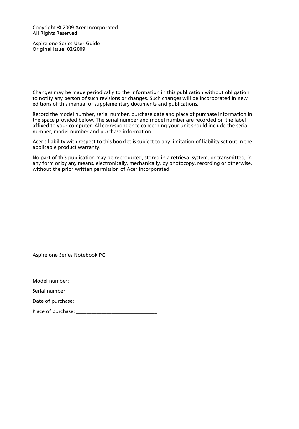 Acer AO751h User Manual | Page 2 / 52