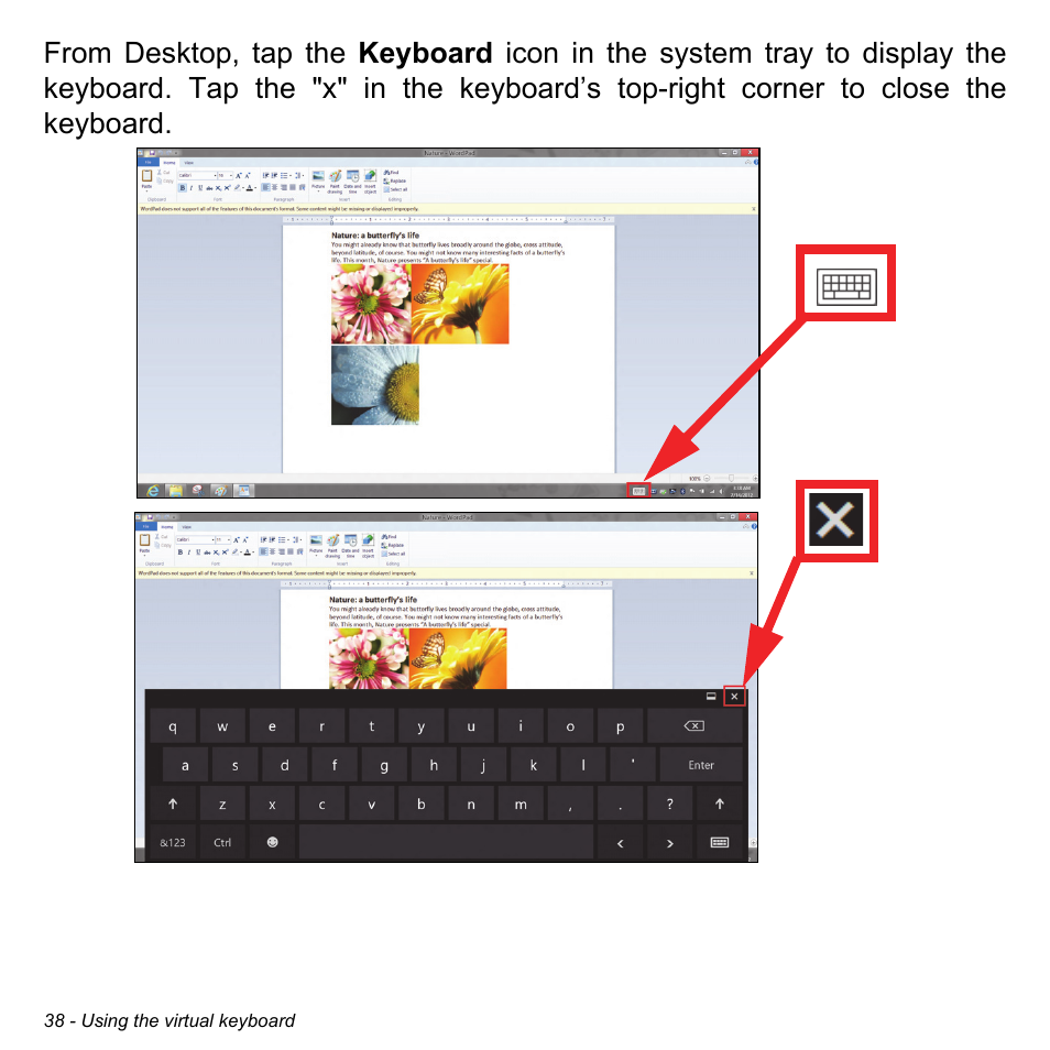 Acer Aspire P3-171 User Manual | Page 38 / 73