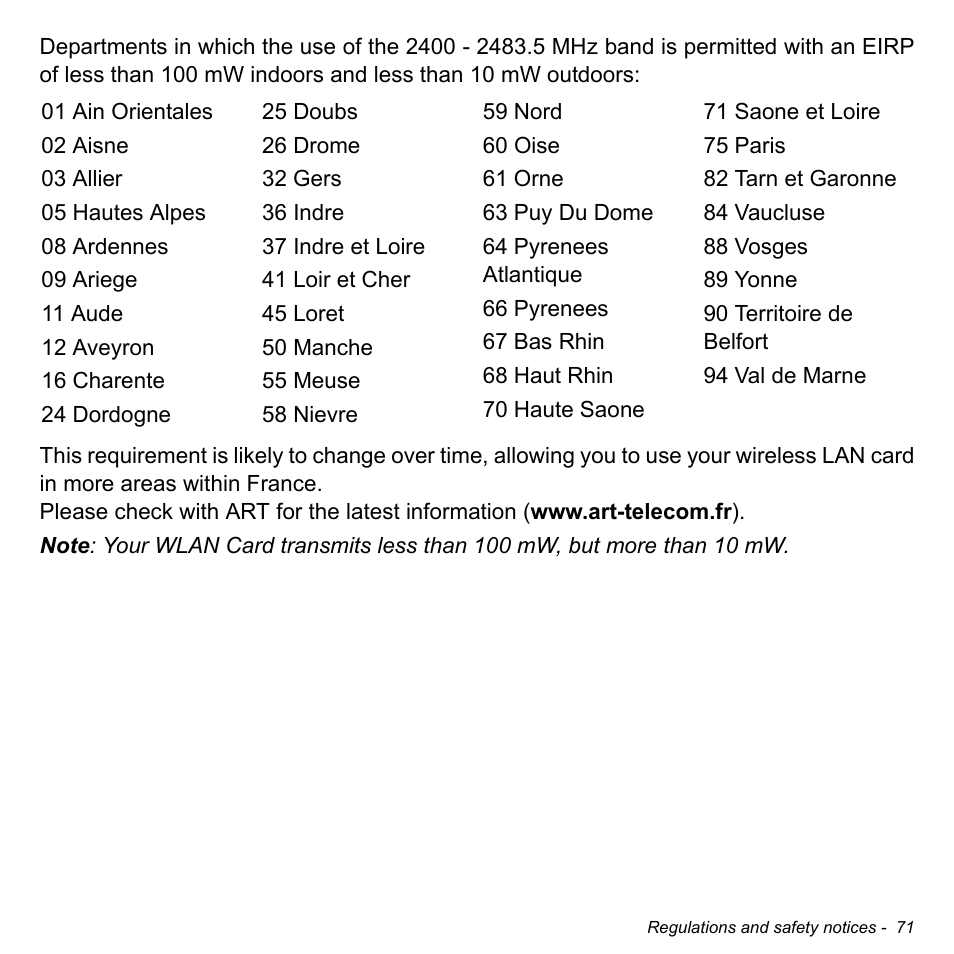 Acer Aspire P3-171 User Manual | Page 71 / 73