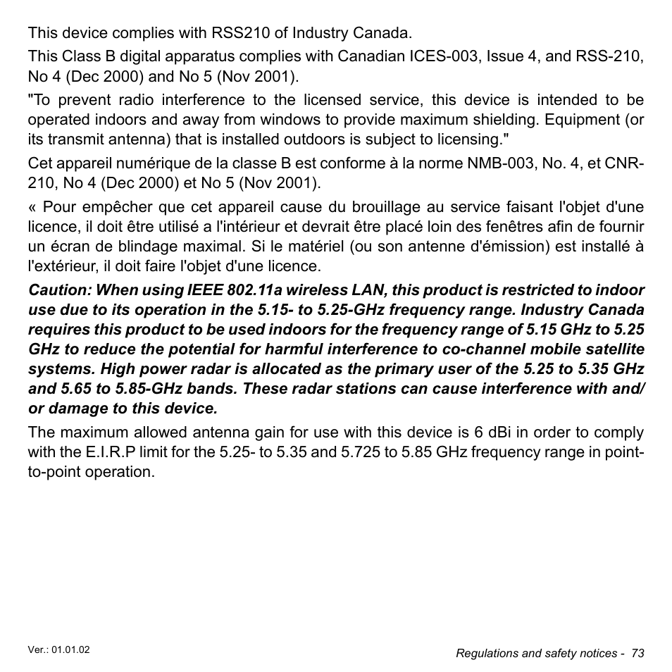 Acer Aspire P3-171 User Manual | Page 73 / 73