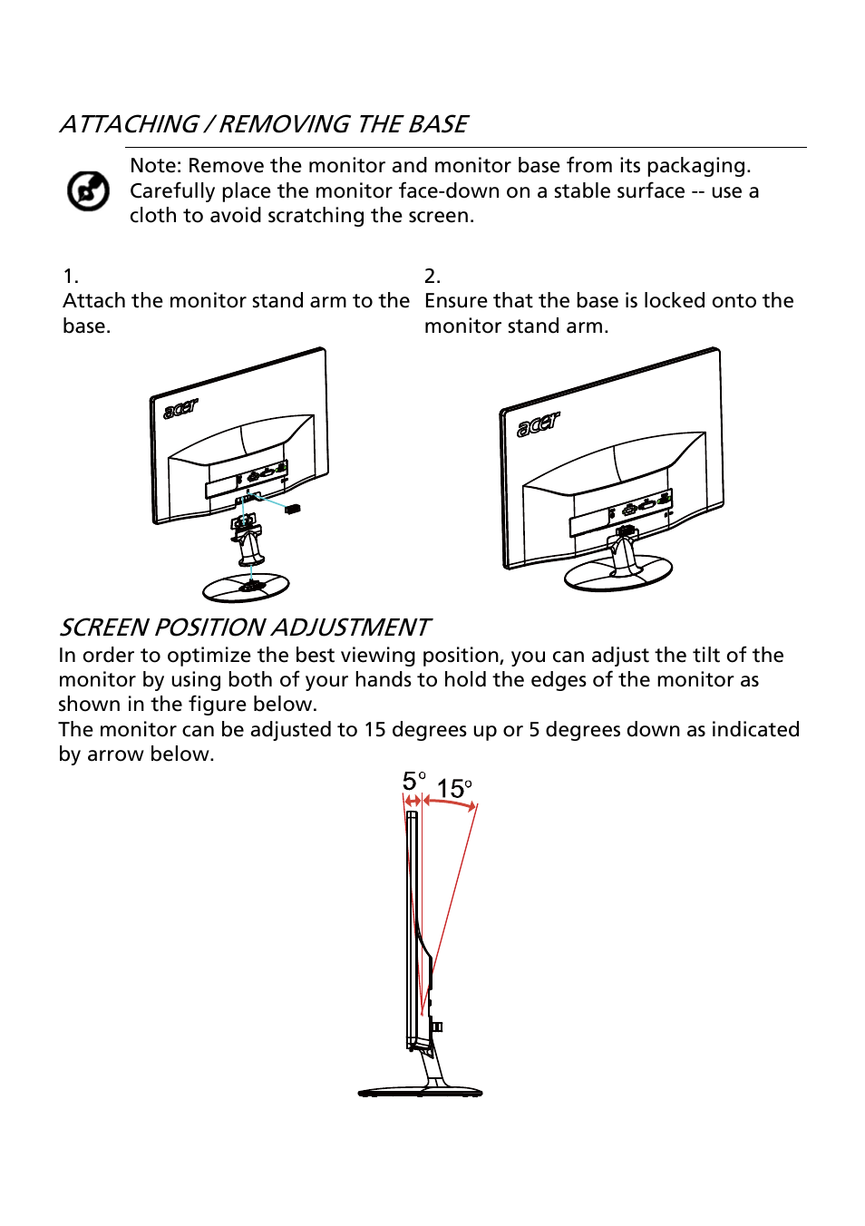 Acer S240HL User Manual | Page 11 / 27