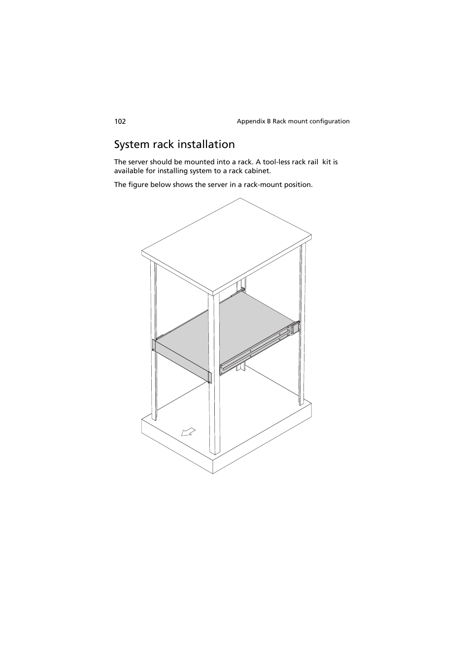 System rack installation | Acer AW2000h-AW170h User Manual | Page 118 / 160