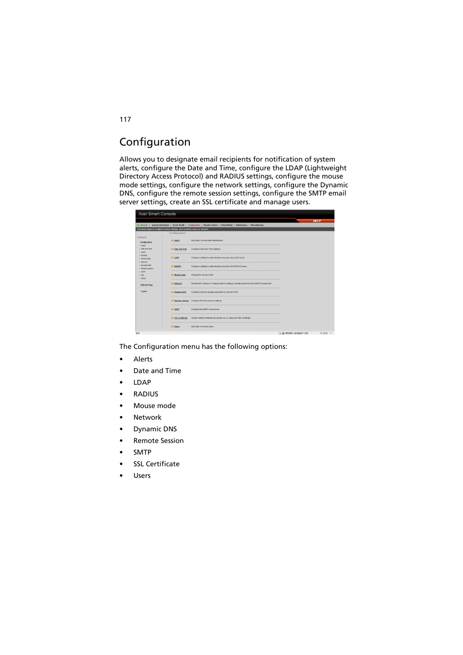 Configuration | Acer AW2000h-AW170h User Manual | Page 133 / 160