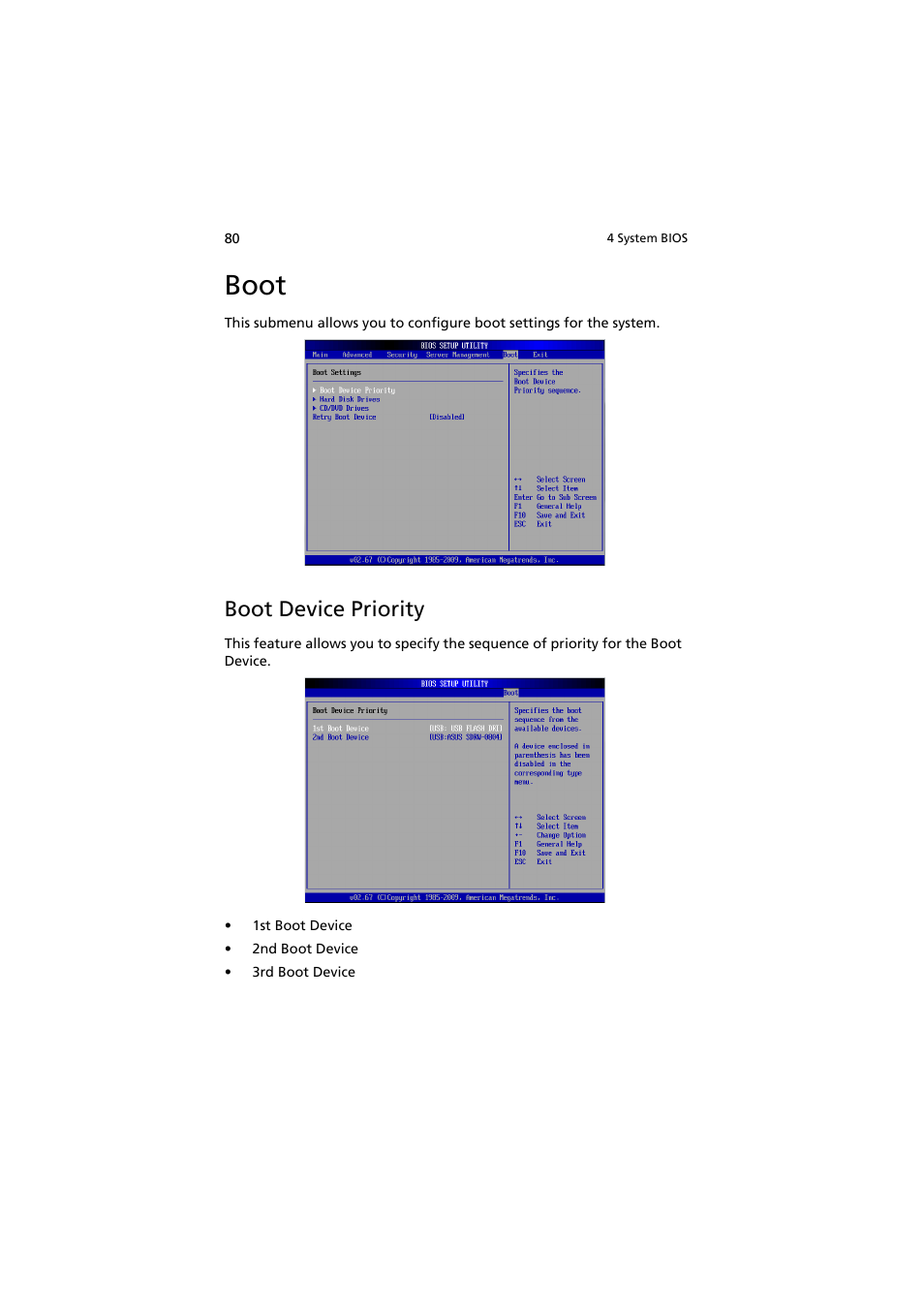 Boot, Boot device priority | Acer AW2000h-AW170h User Manual | Page 96 / 160