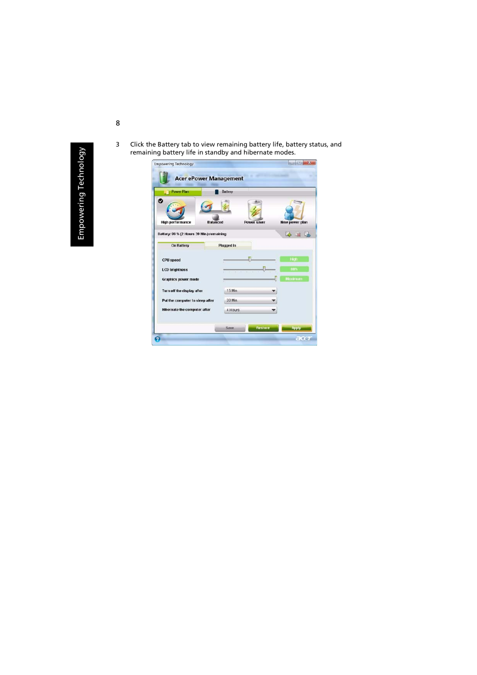 Acer Aspire 8920G User Manual | Page 28 / 109