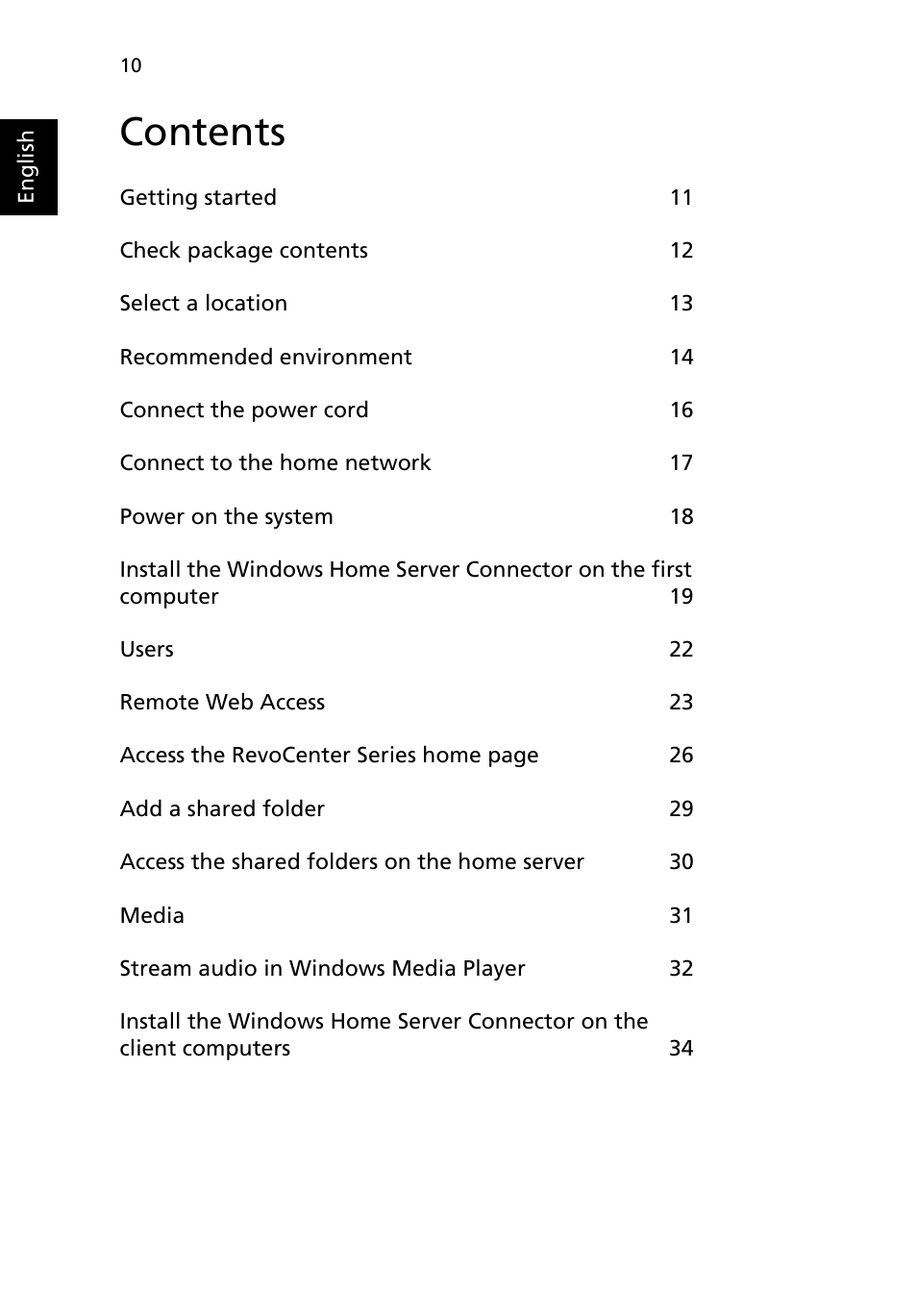 Acer RC111 User Manual | Page 12 / 38